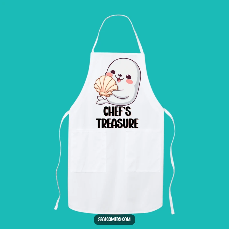 Funny Gift Shell Seal Apron: Cook with Thoughtful Generosity