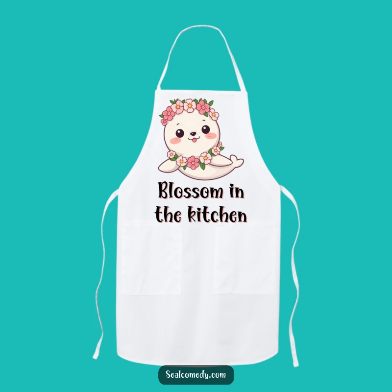 Funny Seal Garland Apron: Graceful Chef Style - Kitchen Humor Funny Gift