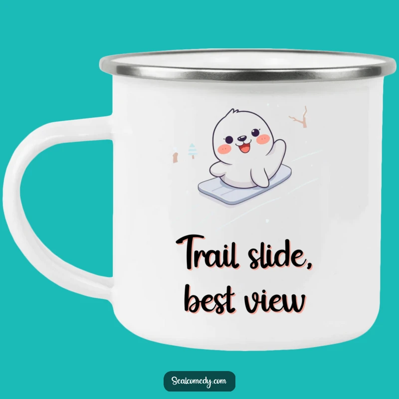 Funny Seal Campfire Mug: Enjoy Funny Moments on Outdoor Adventures