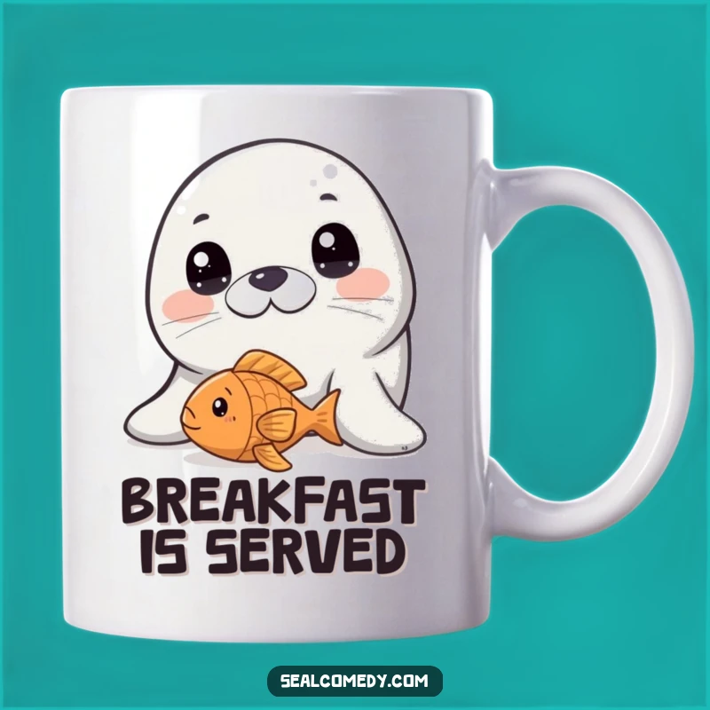 Funny Innocent Seal Fish Toy Mug: Curious Animal Gift