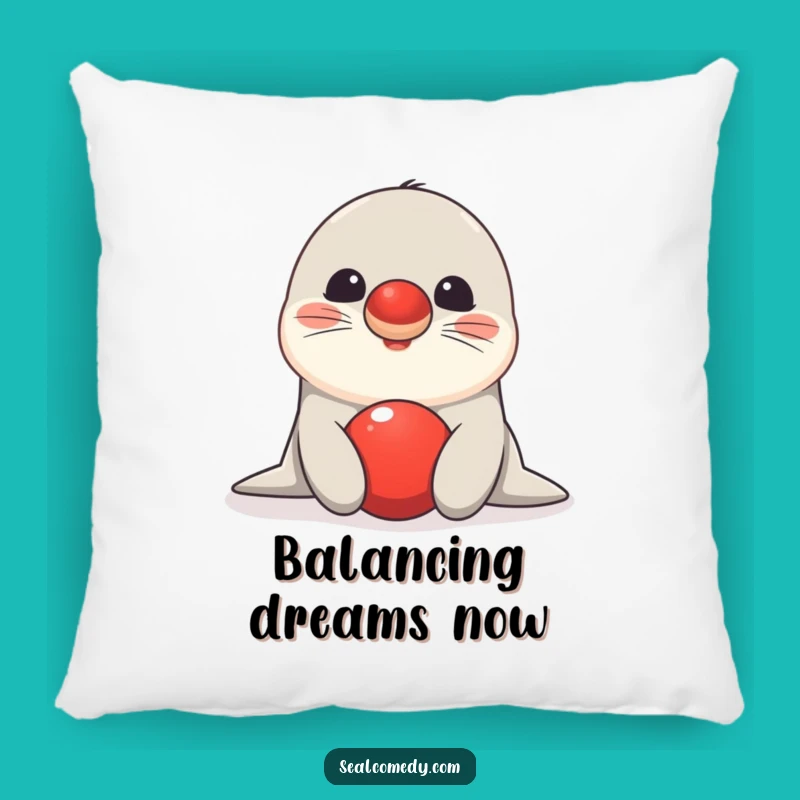 Comfy Funny Seal Balancing Pillow - Whimsical Cushion Buddy!
