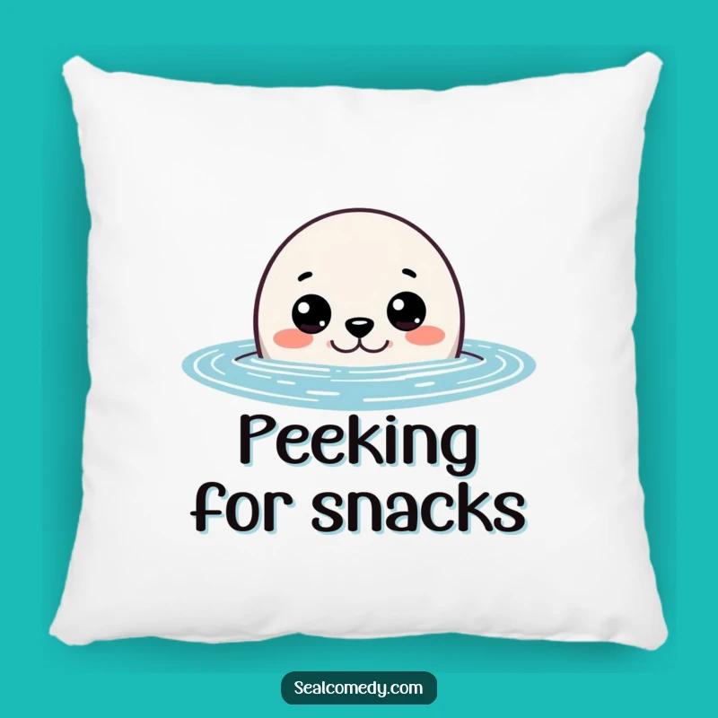 Cozy Funny Curious Seal Peeking Pillow: Rest with This Hilarious Ocean Observer