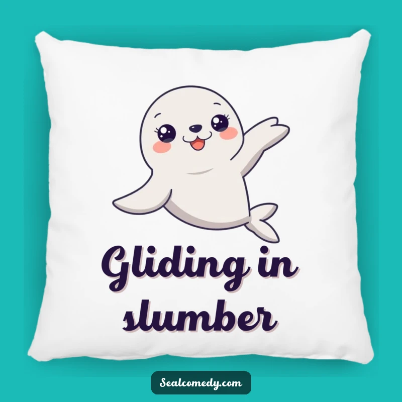 Cozy Funny Graceful Seal Glide Pillow: Comfort Meets Elegance