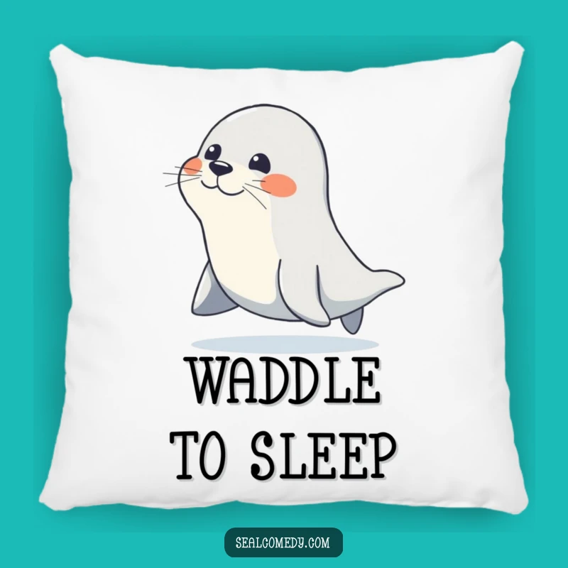 Cozy Funny Waddling Seal Pillow: Plush Comfort for Determined Dreamers