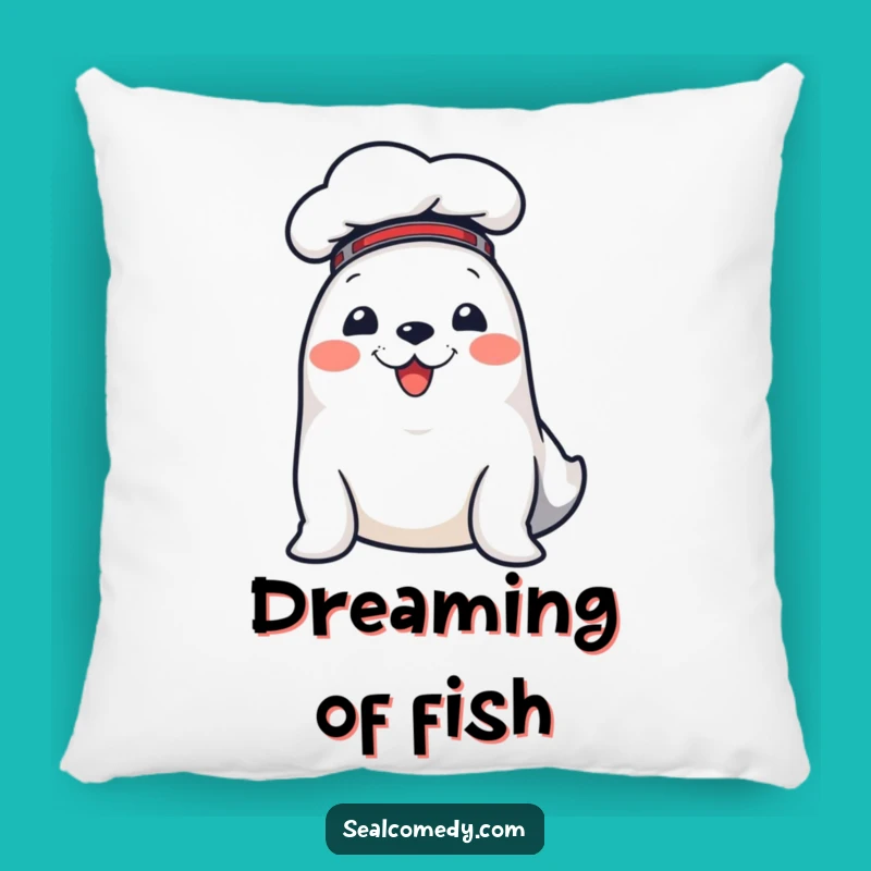 Funny Chef Seal Pillow: Cuddle Up with Culinary Cuteness, Ideal Funny Gift