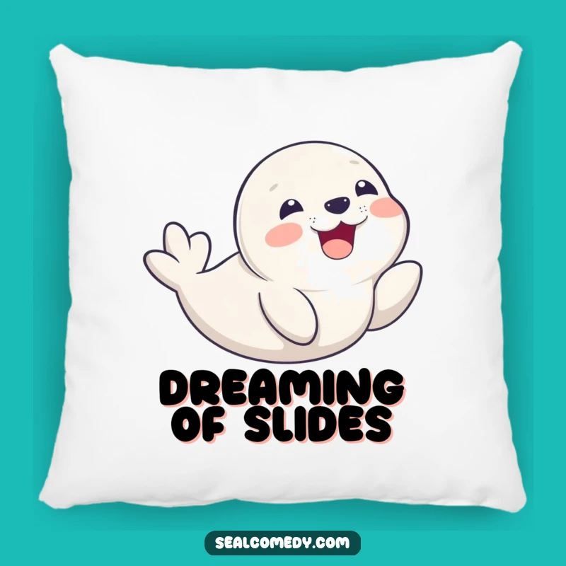 Funny Seal Pup Belly Slide Pillow - Cozy Smiling Pup Cushion Gift