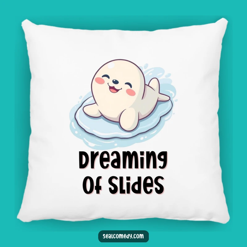 Funny Sliding Seal Grin Pillow: Cozy Cushion for Happy Homes