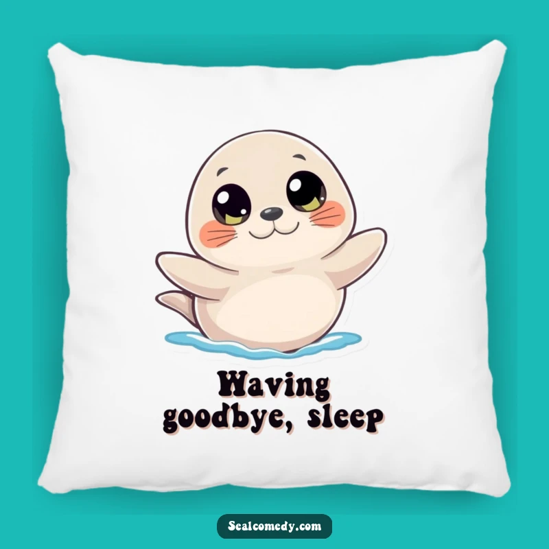 Funny Curious Seal Pillow: Cozy Waving Cushion for Comfort