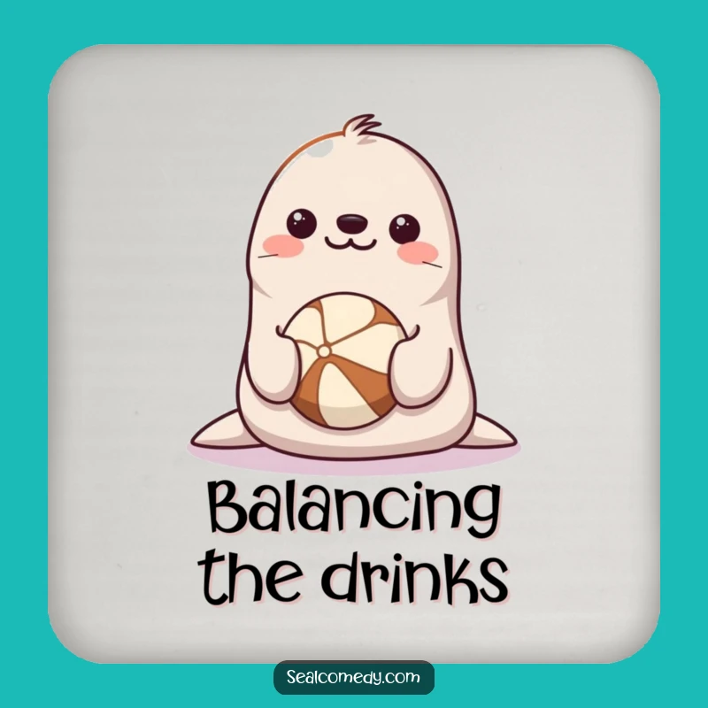 Funny Seal Balancing Coaster Set: Tabletop Talent, Essential Funny Gift