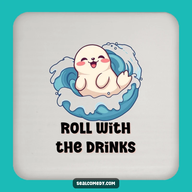 Funny Seal Roll Coaster - Playful Wave Delight Drink Gift