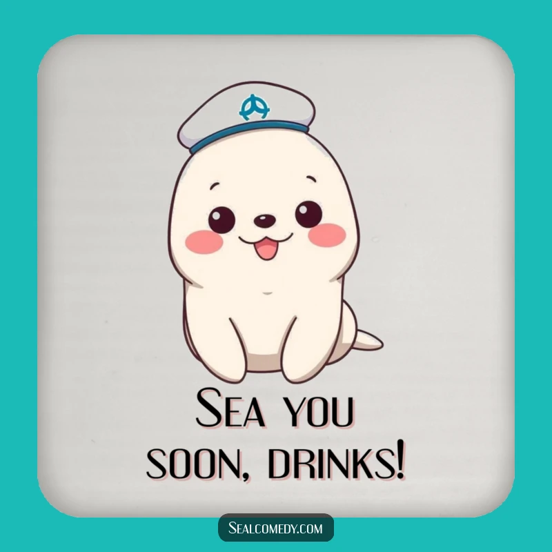 Funny Sailor Seal Coasters: Protect Surfaces with Nautical Charm