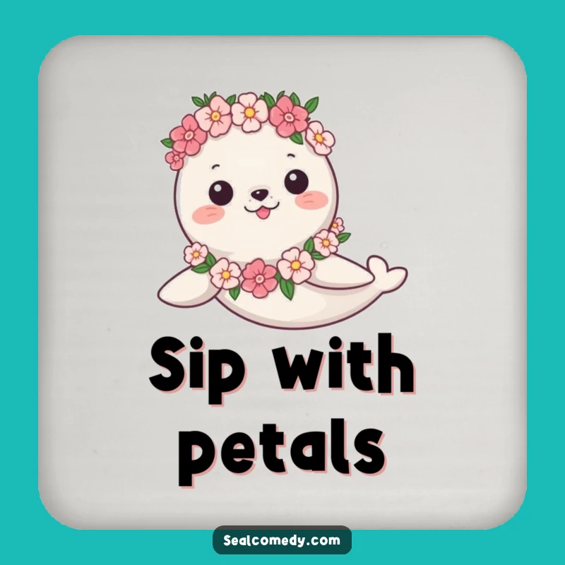 Funny Seal Garland Coaster: Graceful Swim Protection - Chic Funny Gift