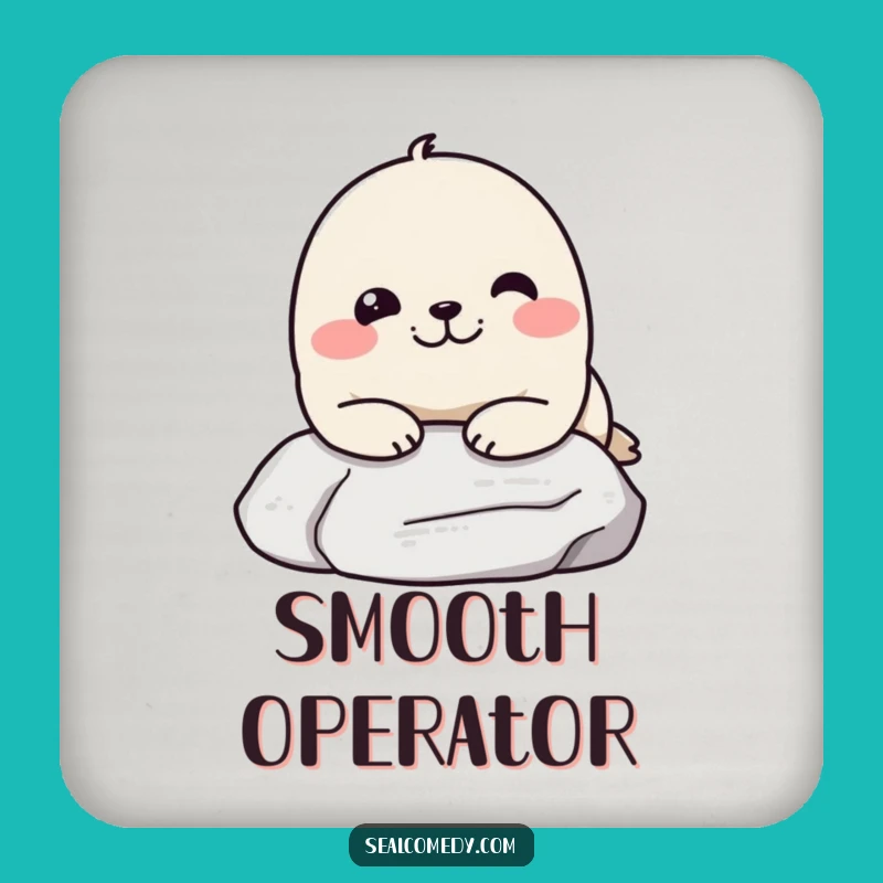 Funny Seal Drink Coaster: Protect Surfaces with Hilarious Seal Art