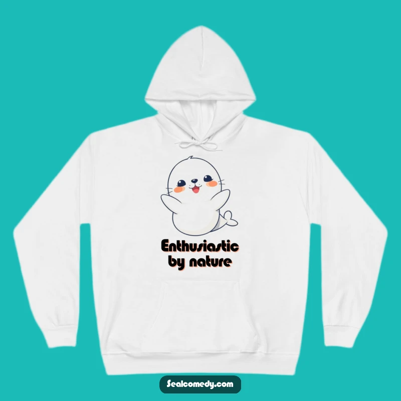 Cozy Funny Cute Seal Clapping Hoodie: Warmth and Waves of Joy!