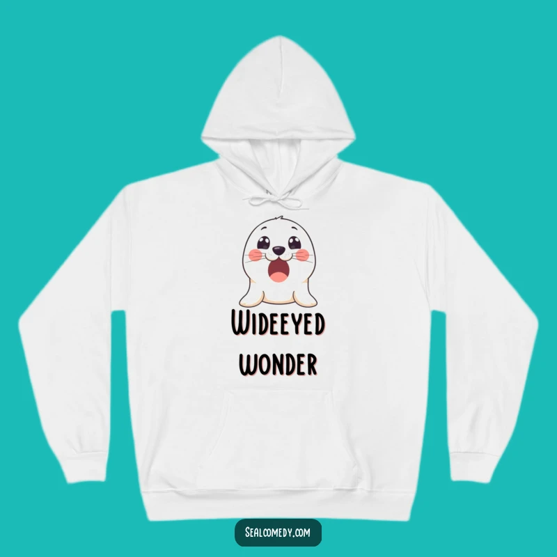Cozy Funny Excited Seal Hoodie: Wrap Yourself in Innocent Charm, Ideal Funny Gift