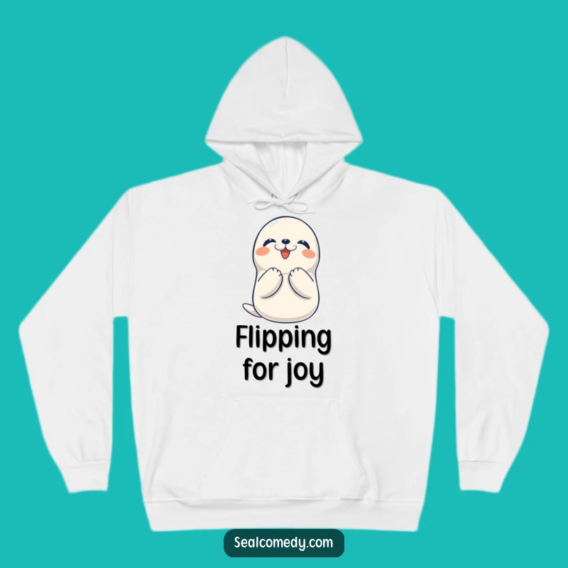 Cozy Funny Seal Clapping Hoodie, Warm Animal Lover Gift
