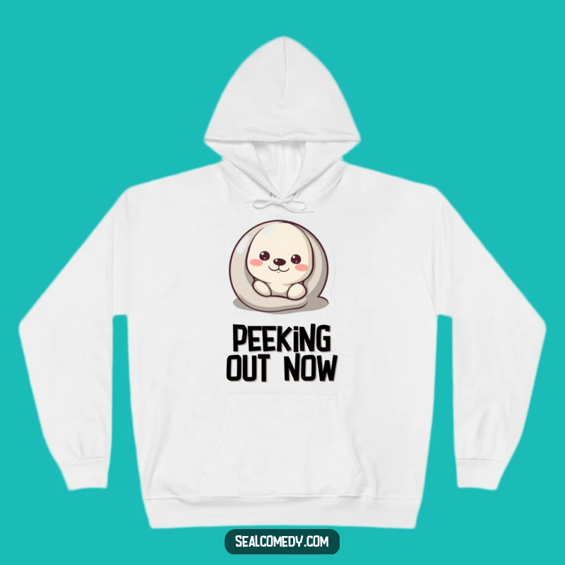 Funny Curious Seal Hoodie - Cozy Up with Playful Mystery!