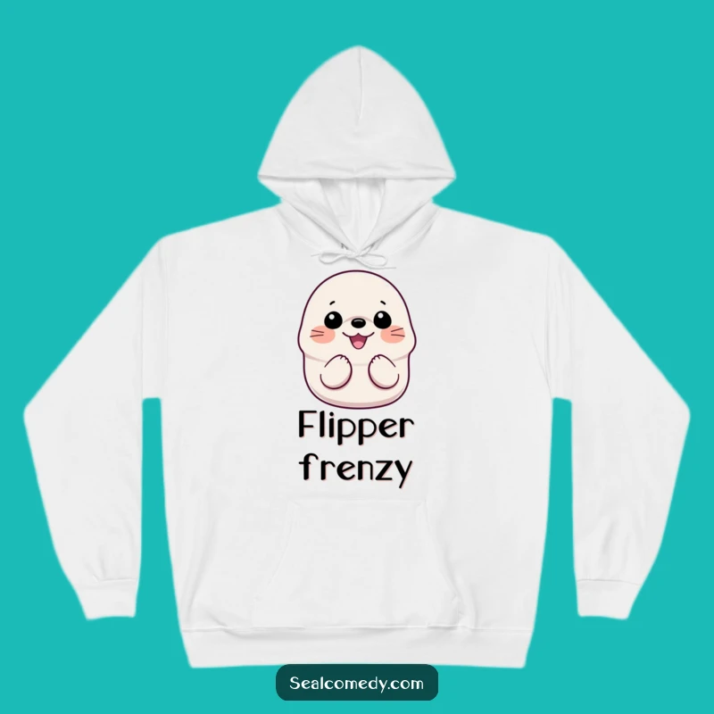 Funny Smiling Seal Hoodie: Cozy Sweatshirt with a Gleeful Sea Mammal - Great Gift!