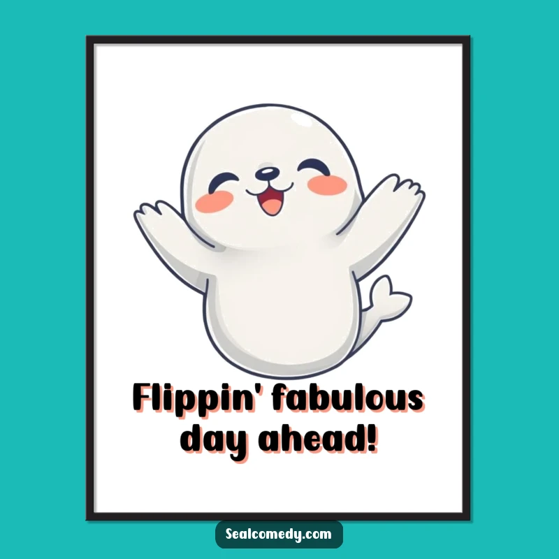 Free Printable Seal Dance Wall Art - Funny Downloadable Decor for Any Room