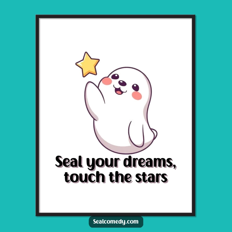 Free Printable Seal Wall Art: Starry Wishes Decor, Downloadable & Print at Home Magic!