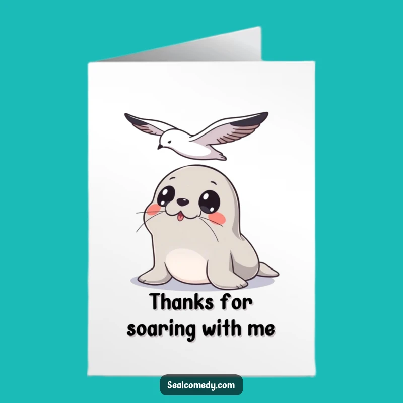 Thank You Seal Card Free Printable: Express Gratitude with a Curious Pup Downloadable Greeting