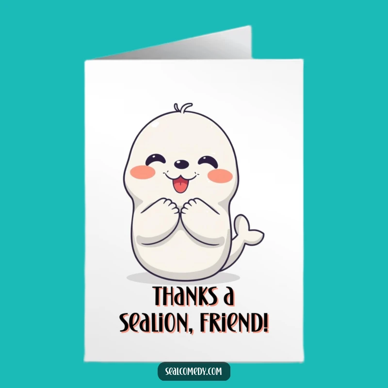 Free Printable Thank You Seal Card: Express Gratitude with a Joyful Clap!