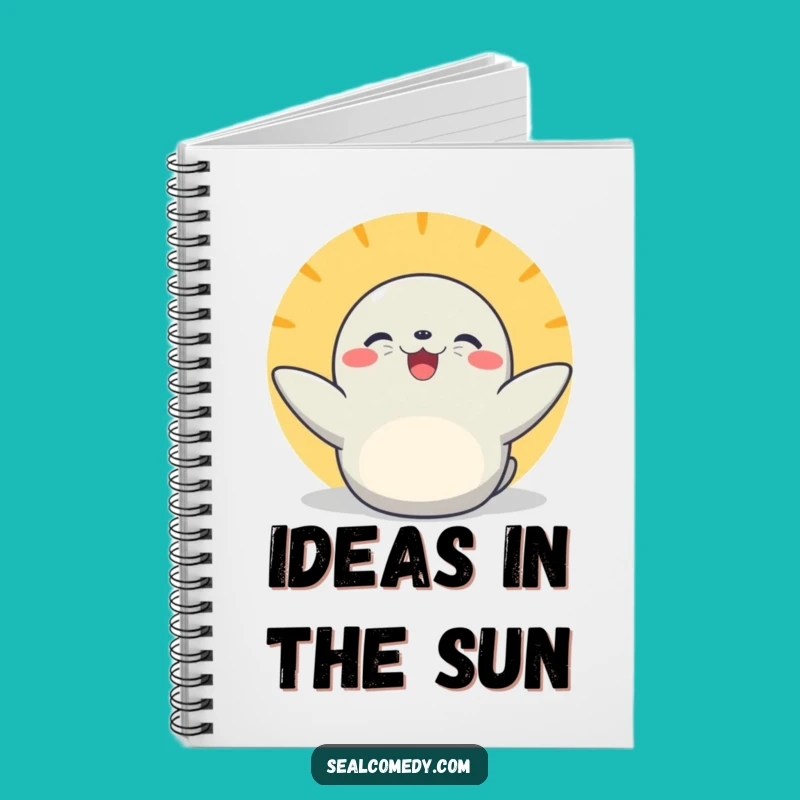 Funny Basking Seal Notebook: Jot Down Sunny Ideas