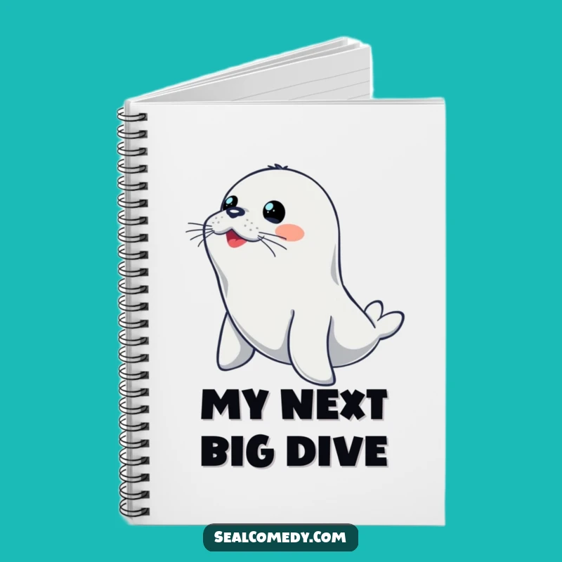 Funny Diving Seal Notebook: Jot Down Ideas Alertly - Perfect Funny Gift for Writers!