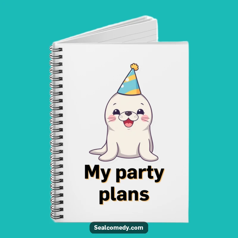 Funny Party Seal Notebook: Honking Journal for Celebratory Notes