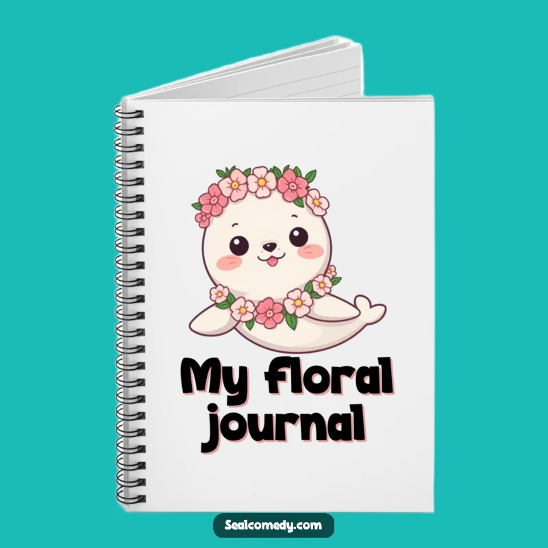 Funny Seal Garland Notebook: Graceful Swim Journal - Capture Ideas Hilariously