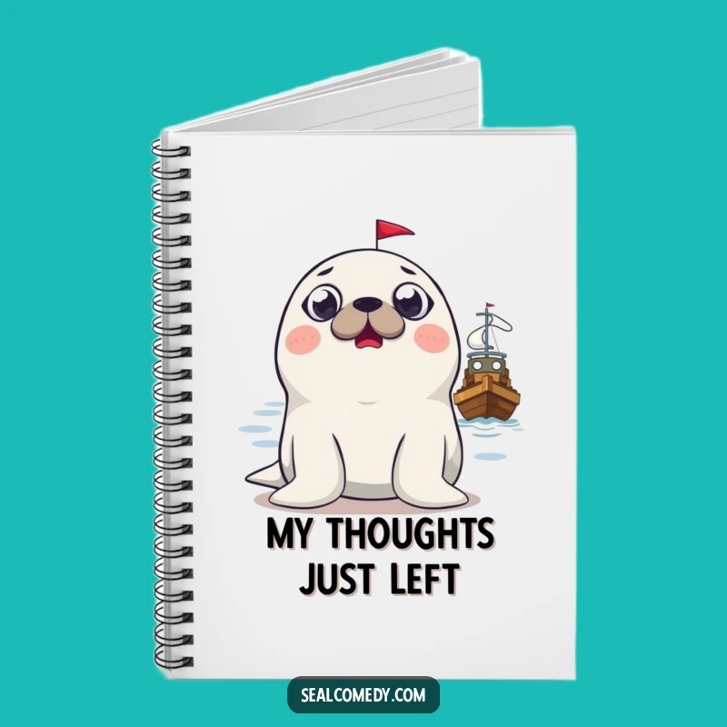 Funny Surprised Seal Notebook: Jot Down Laughs with This Boat-Themed Funny Gift