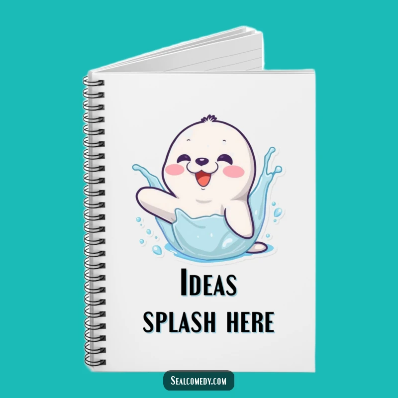 Funny Seal Splashing Notebook: Jot Down Fun Ideas, Perfect Creative Funny Gift!