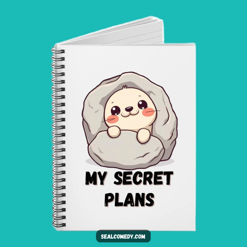 Funny Mischievous Seal Notebook: Jot Down Secrets with Peek-a-Boo, Funny Gift