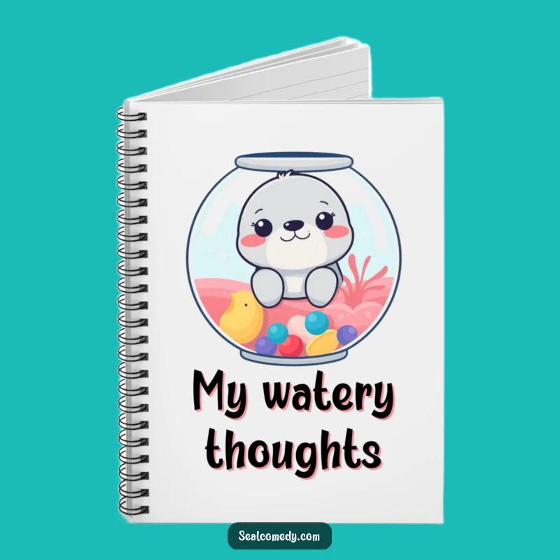 Funny Fishbowl Seal Notebook: Jot Down Ideas with Quirky Flair, Perfect Funny Gift