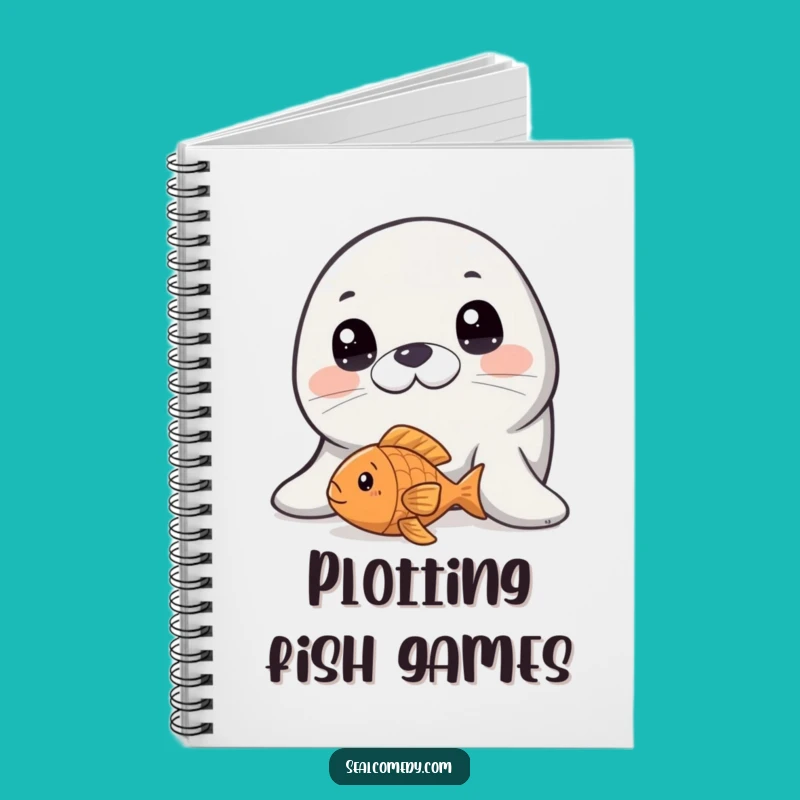 Funny Innocent Seal Fish Toy Notebook: Journal Your Curiosity