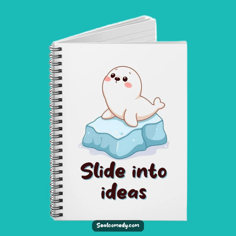 Funny Seal Sliding Notebook: Jot Down Laughs, Perfect Creative Funny Gift!