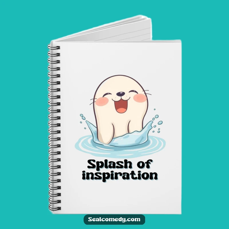 Funny Giggling Seal Notebook - Splashy Pop-Up Journal