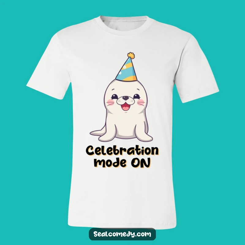Funny Party Seal T-Shirt: Happy Honking Birthday Tee for Fans