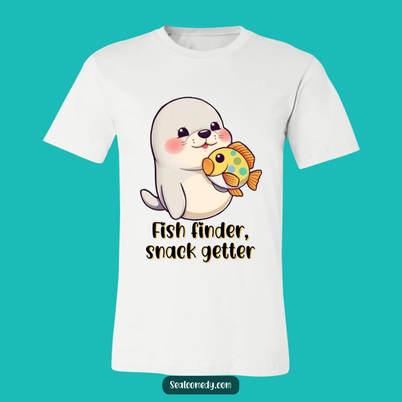 Funny Seal Fish Nudge T-Shirt: Hilarious Playful Animal Tee, Great Funny Gift