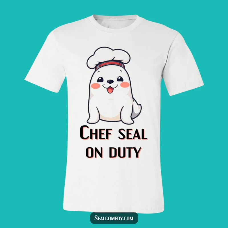 Funny Chef Seal T-Shirt: Wear Your Culinary Humor with This Adorable and Funny Gift