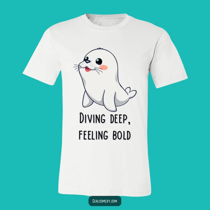 Funny Diving Seal T-Shirt: Alert & Ready for Action - Hilarious Gift Idea!