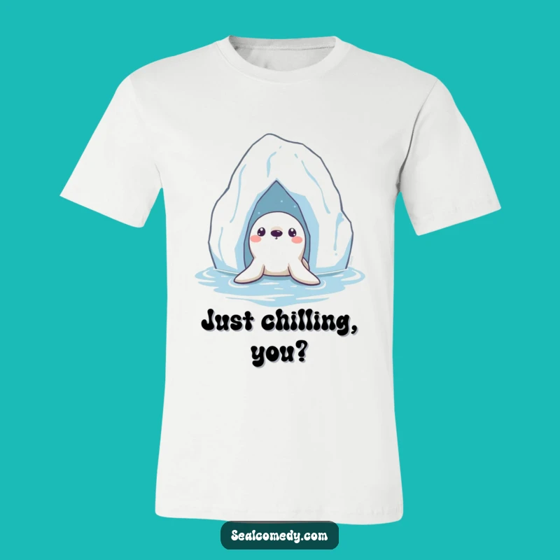 Funny Seal Iceberg Tee: Curious Explorer Shirt, Perfect Funny Gift