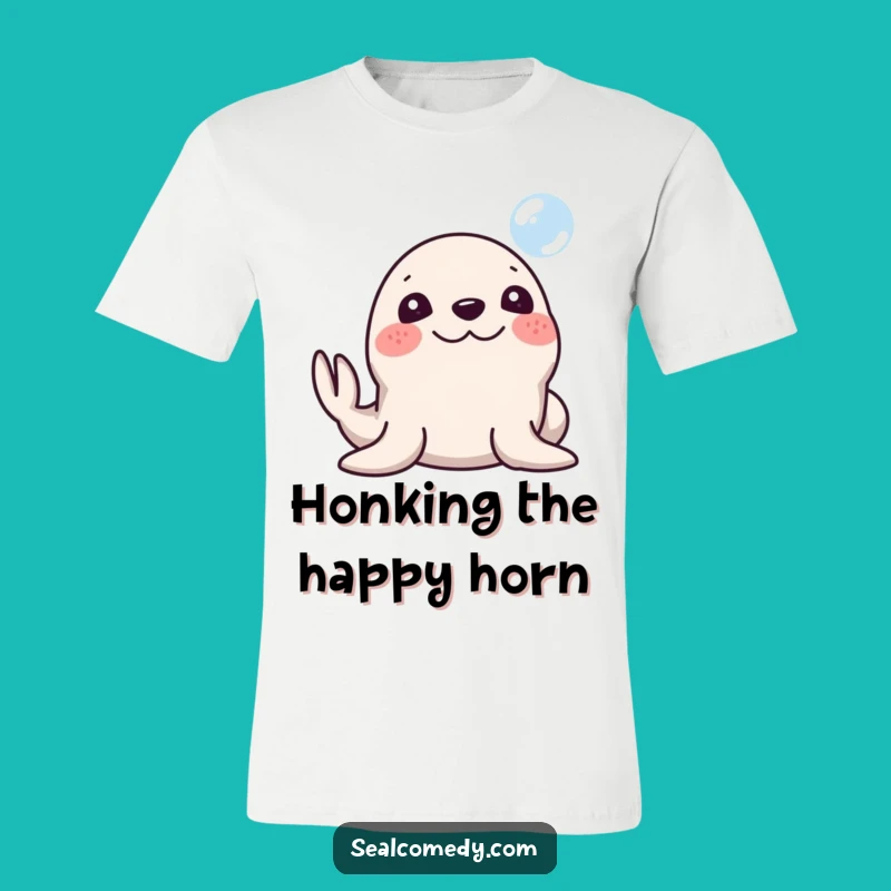 Funny Silly Seal Bubble T-Shirt: Wear Your Joyful Spirit