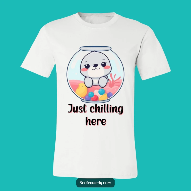 Funny Fishbowl Seal T-Shirt: Show Off Your Quirky Side with This Funny Gift