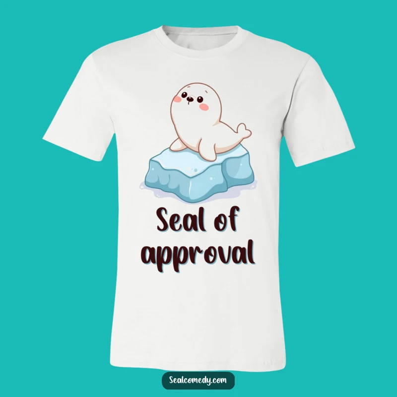 Funny Seal Sliding T-Shirt: Wearable Arctic Fun, Perfect Comedic Gift!