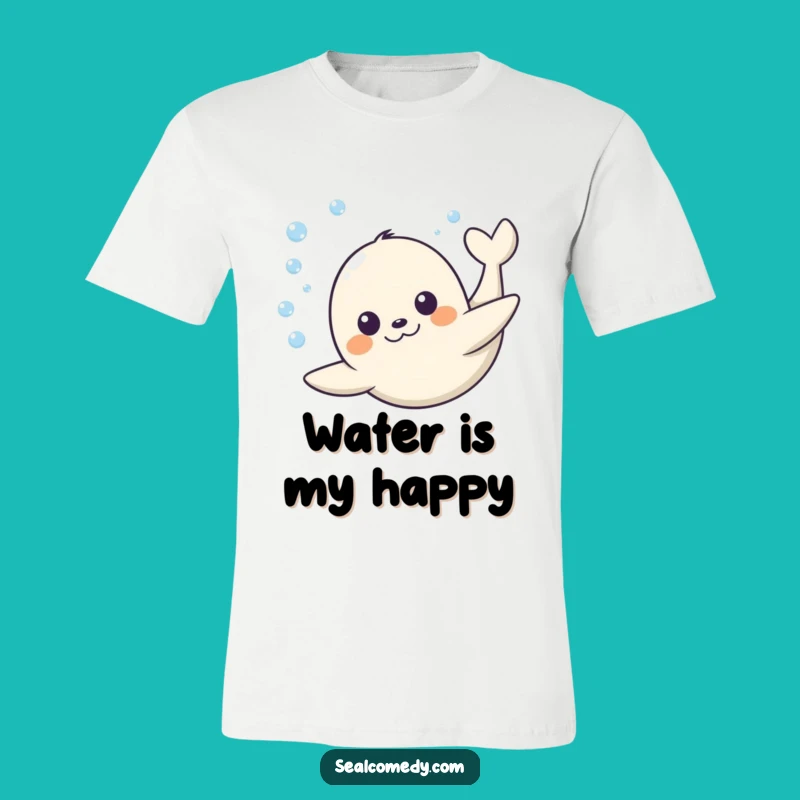 Funny Happy Seal Dive T-Shirt: Joyful Ocean Apparel & Humorous Gift