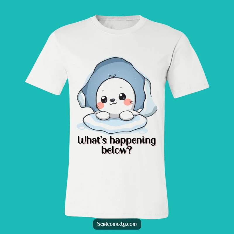 Funny Seal Peek T-Shirt: Keep Watching, Perfect Gift for Curious People