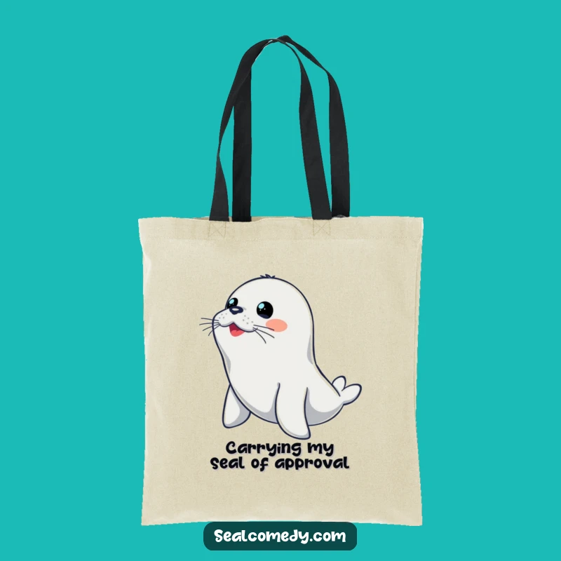 Funny Diving Seal Tote Bag: Carry Your Fun - Ideal Funny Gift for Ocean Lovers!