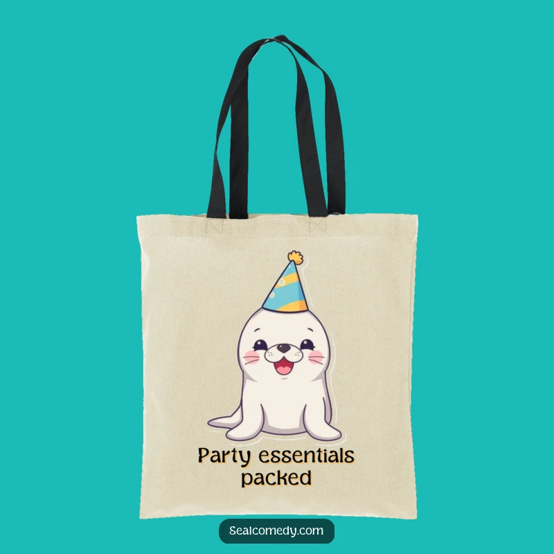 Funny Party Seal Tote Bag: Cheerful Honking Carry-all