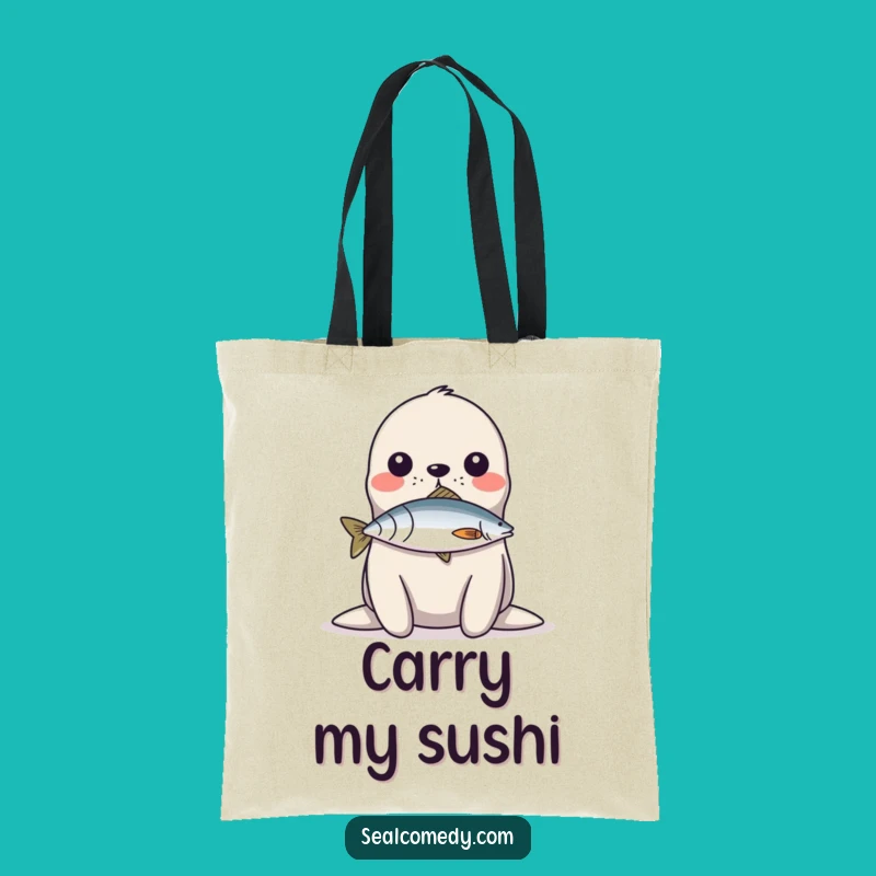 Funny Seal Fish Balance Tote Bag: Carry Your Talent - Stylish Funny Gift